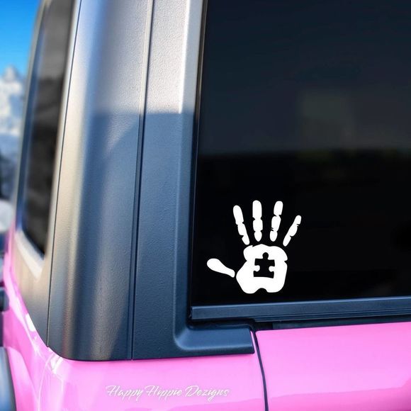 Autism Hand Vinyl Decal | Laptop Decal | Autism Advocate - Picture 1 of 5